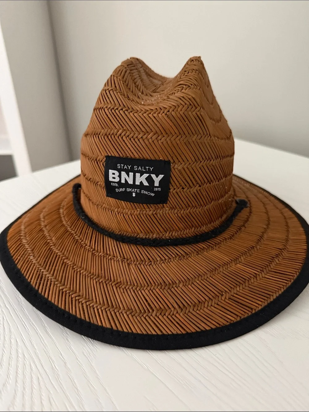 Binky Bro Brown Straw Sun Hat